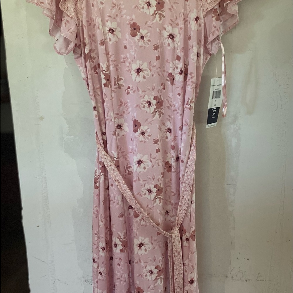 Perceptions Pink Floral Maxi Dress - Picture 2 of 7